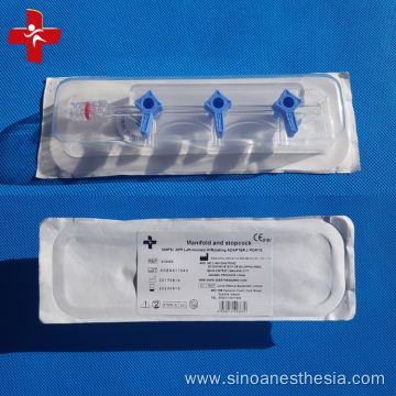 3 valve medical manifold angiography kit manifold